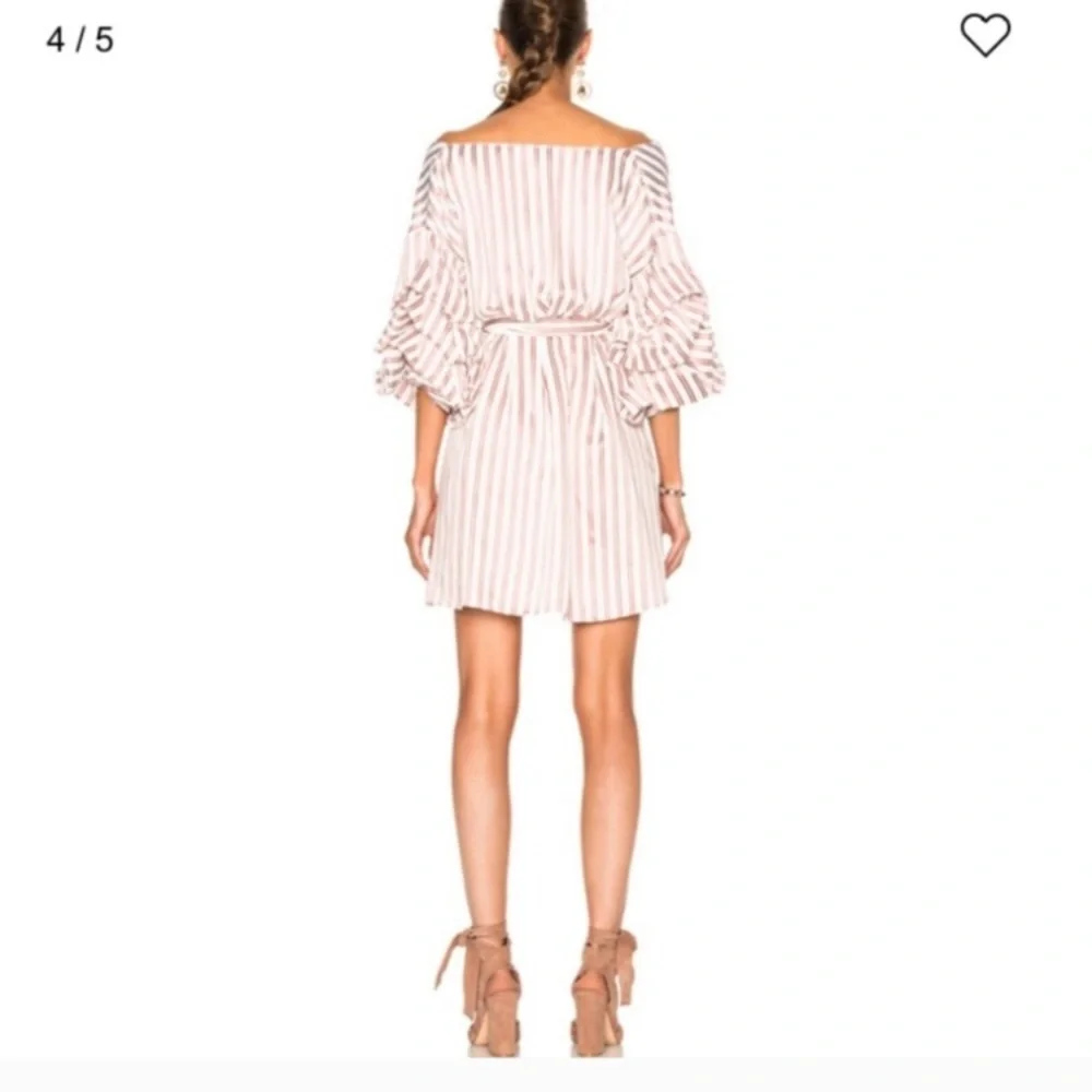 Alexis Striped Off-Shoulder Dress - Picture 4 of 8